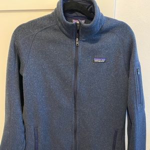 PATAGONIA navy blue zip up sweater women’s M